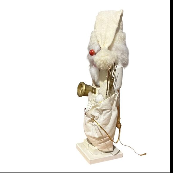 Vintage Holzkunst Christian Ulbricht Nutcracker White & Gold  Handmade W German - Picture 12 of 13